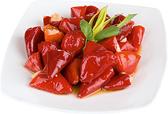 Czerwone Pepperoni nadziewane serem + koszt opak. 0,31 zł serem La Sienna Dittman