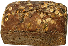 Chleb razowy z dynią w formie. 