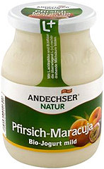 Jogurt Andechser Bio brzoskwinia - marakuja