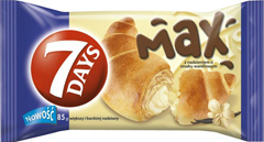 Croissant 7 days max z nadzieniem waniliowym