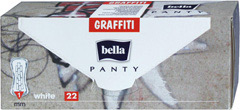 Bella wkładki panty graffiti white/22szt panty graffiti white