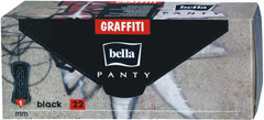 Bella wkładki panty graffiti black /22szt panty graffiti black