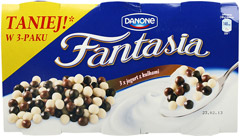 Jogurt Fantasia z kulkami czekoladowymi 