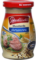 Musztarda chrzanowa ostra PUDLISZKI/205g 