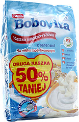 Kaszka Bobovita mleczno-ryżowa z bananami 2x230g 