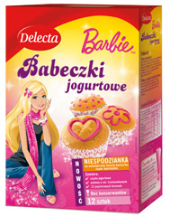 Babeczki Delecta jogurtowe  Barbie