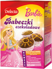Babeczki Delecta czekoladowe  Barbie 