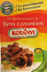 Mieszanka przypraw Kotanyi gyros z czosnkiem