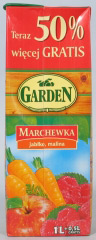 Garden sok z marchwi jabłek i malin