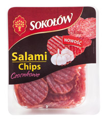 Salami chips czosnkowe /80g 