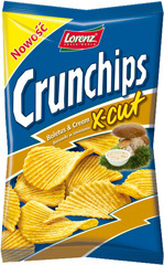 Chips crunchips x-cut  borowik w śmietanie