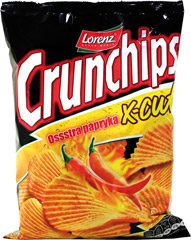 Chipsy Crunchips X-Cut Ostra Papryka 