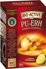 Herbata Bio-active pu-erh z sokiem cytrynowym