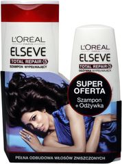 Elseve szampon total repair 400ml + odżywka 200ml 
