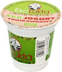 Jogurt truskawkowy Eko Ekołukta 