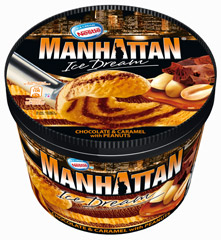 Lody Manhattan czekoladowo  - karmelowo - orzechowe 