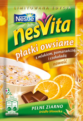 Płatki Nesvita  pomarańcza z czekoladą