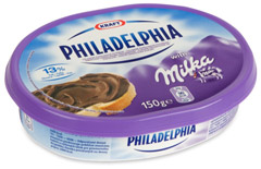 Serek Philadelphia z czekoladą Milka 