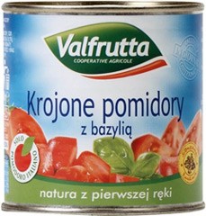 Pomidory Valfrutta z bazylią