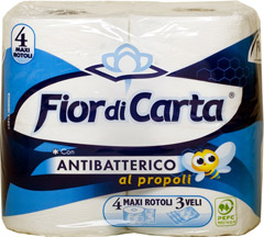 Fiori di carta papier toaletowy antybakteryjny/4rolki 