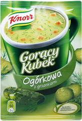 Gorący Kubek Knorr zupa ogórkowa z grzankami 