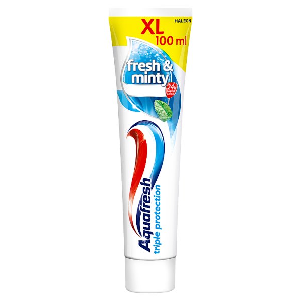 Aquafresh XL Triple Protection Fresh &amp; Minty Pasta do zębów z fluorkiem 100 ml
