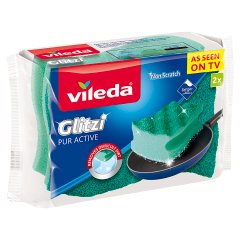 Vileda Glitzi Pure Active Zmywak profilowany 2 sztuki