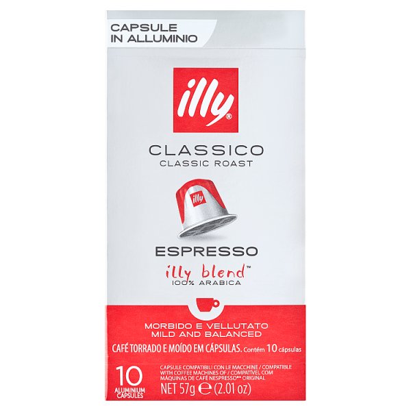 Illy Classico Espresso Kawa mielona w kapsułkach 57 g (10 sztuk)