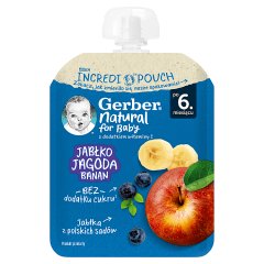 Gerber Deserek jabłko jagoda banan po 6. miesiącu 80 g