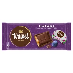 Wawel Malaga śmietankowa z rodzynkami Czekolada nadziewana 100 g