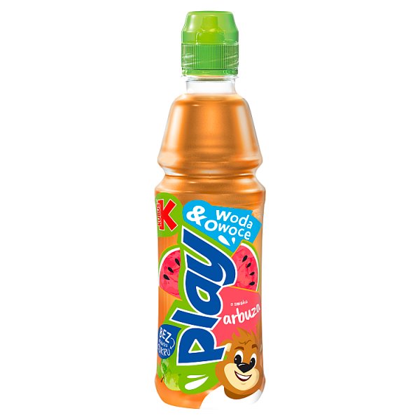 Kubuś Play Woda &amp; Owoce Napój wieloowocowy o smaku arbuza 400 ml