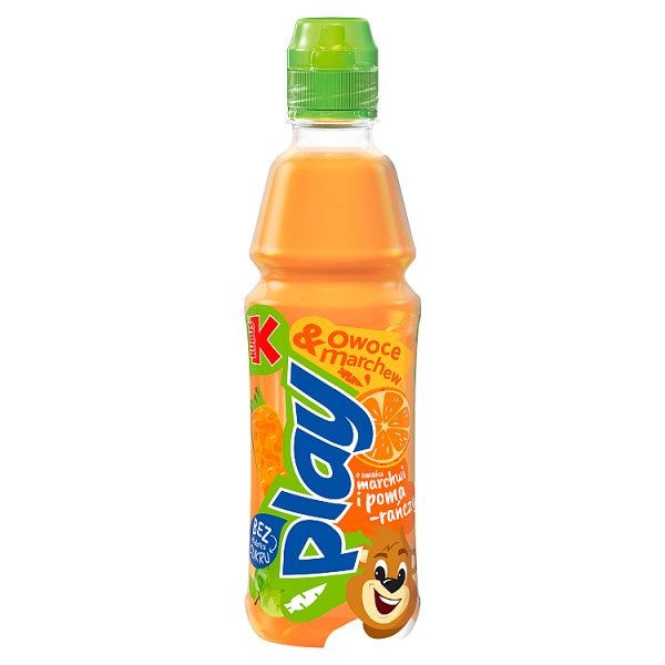 Kubuś Play Owoce &amp; Marchew Napój o smaku marchwi i pomarańczy 400 ml