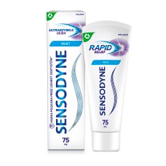Sensodyne Wyrób medyczny pasta do zębów z fluorkiem ultraszybka ulga 75 ml