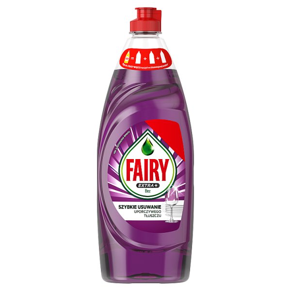 Fairy Extra+ Lilac Washing Up Liquid. Fairy´s #1 Formula For Fast Tough Grease Cleaning 650ml