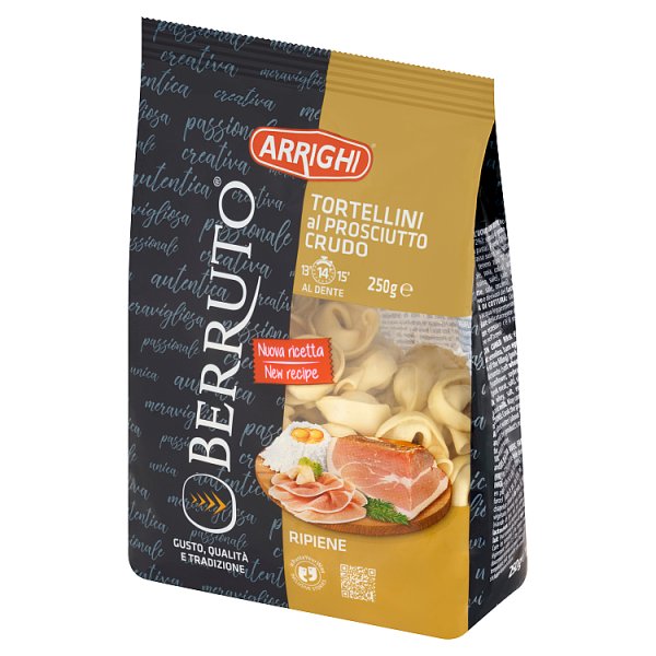 Arrighi Berruto Makaron jajeczny z nadzieniem z szynką dojrzewającą 250 g