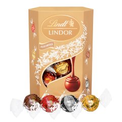 Lindt Lindor Praliny z czekolady mlecznej białej i gorzkiej 200 g
