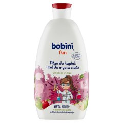 bobini fun Płyn do kąpieli i żel do mycia ciała o zapachu jabłuszka 500 ml