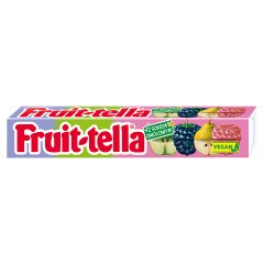 Fruittella Cukierki do żucia o smaku jabłkowym gruszkowym malinowym i jeżynowym 41 g (10 sztuk)