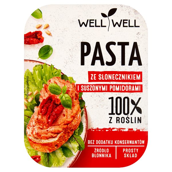 Well Well Pasta ze słonecznikiem i suszonymi pomidorami 125 g