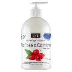 Eva Natura Mydło w płynie dzika róża & chaber 500 ml