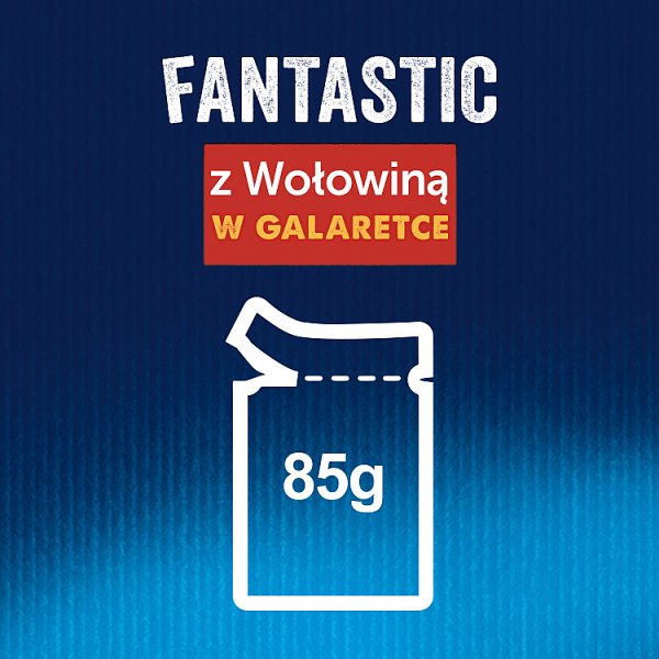 Felix Fantastic Karma dla kotów z wołowiną w galaretce 85 g