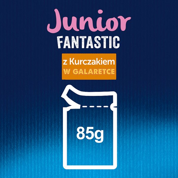 Felix Fantastic Junior Karma dla kociąt kurczak w galaretce 85 g