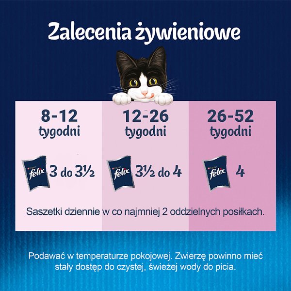 Felix Fantastic Junior Karma dla kociąt wybór smaków w galaretce 340 g (4 x 85 g)