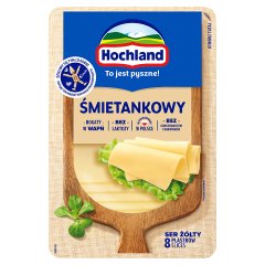 Hochland Ser żółty śmietankowy w plastrach 135 g
