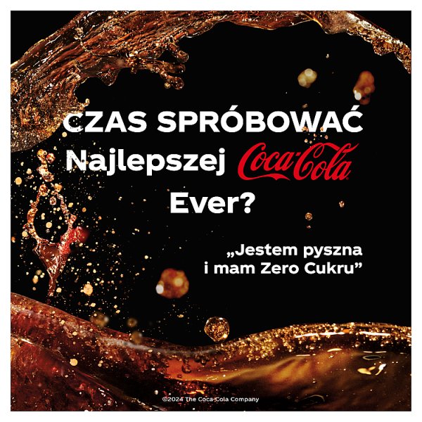 Coca-Cola zero Napój gazowany 850 ml