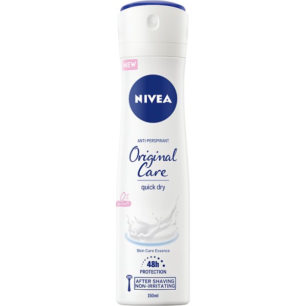 Nivea Original Care Antyperspirant dla kobiet w spray&#039;u 150 ml