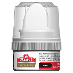Buwi Premiere Krem do obuwia super połysk czarny 50 ml