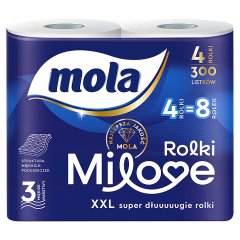 Mola Papier toaletowy rolki milove 4 rolki