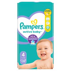 Pampers Active Baby 4, 58 Pieluszek,9kg-14kg