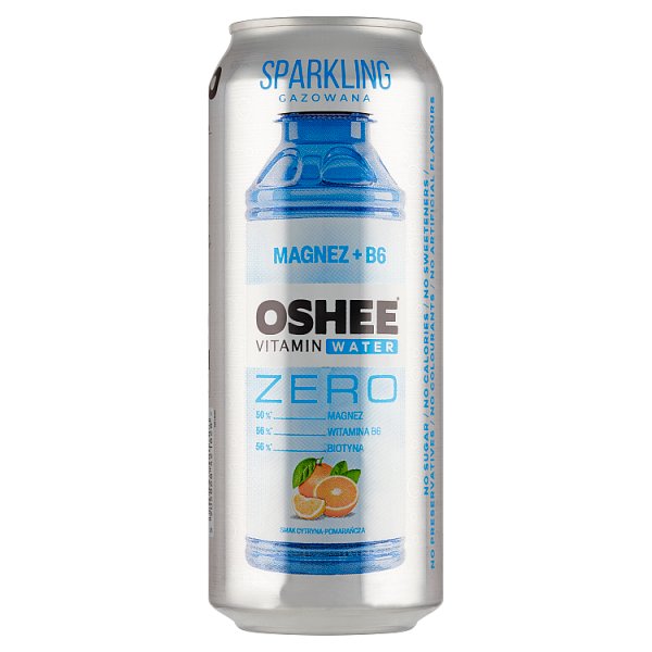 Oshee Vitamin Water Zero Napój gazowany smak cytryna-pomarańcza 500 ml